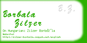 borbala zilzer business card
